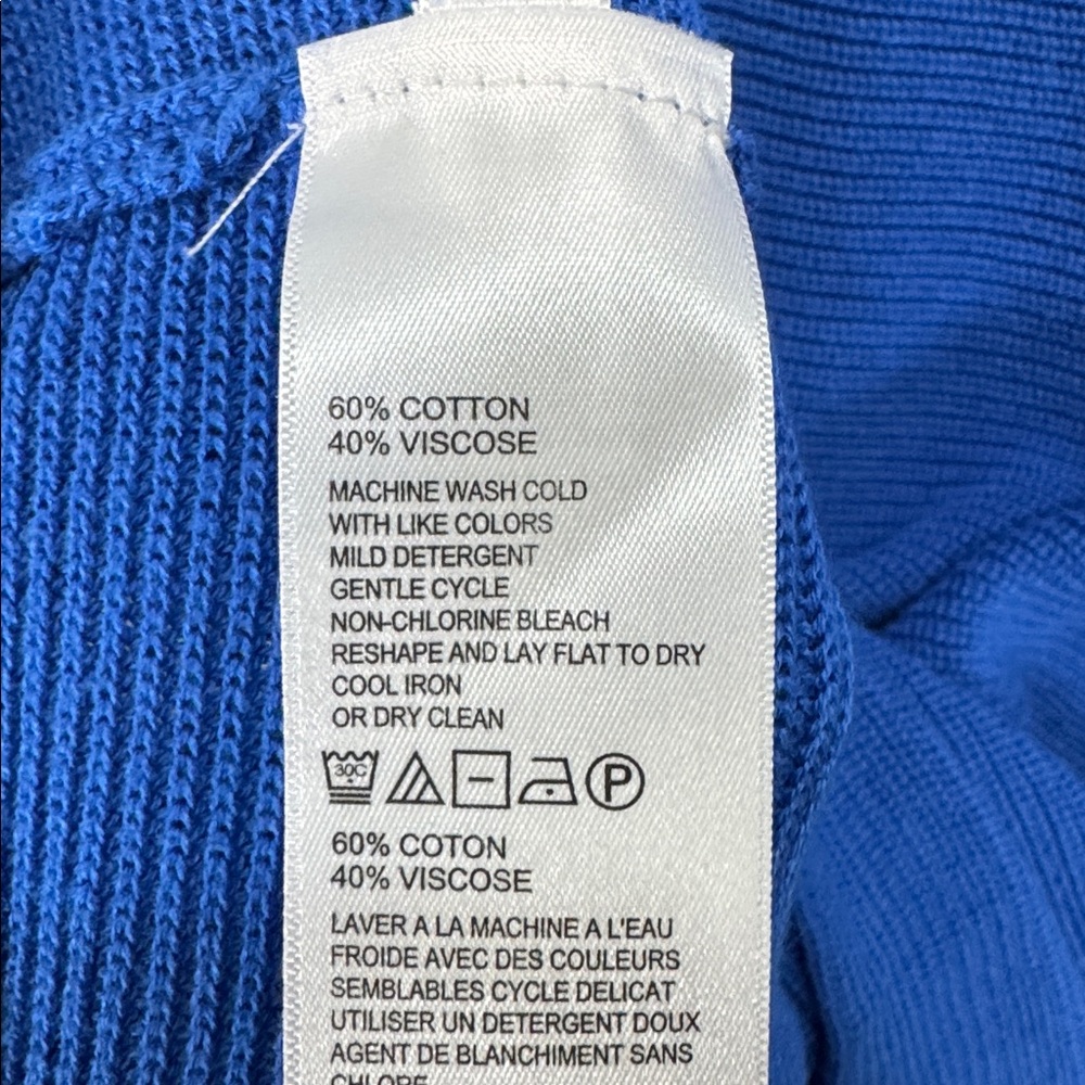 Tommy Bahama Royal Blue Pickford Ribbed Short-Sleeve Sweater - Picture 4 of 7